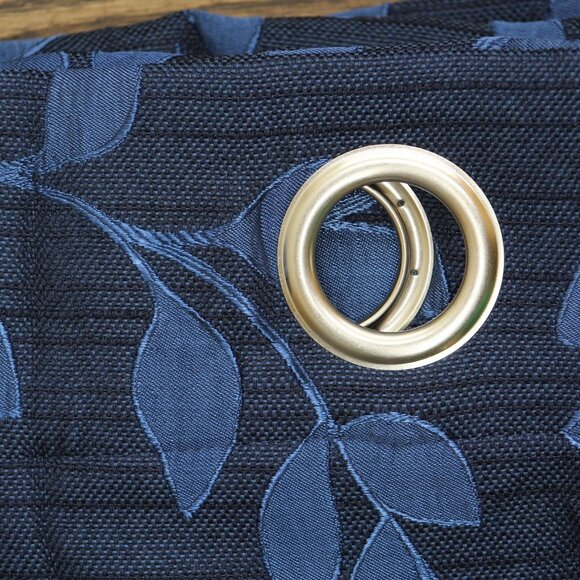 NEW Linden Street Grommet Light-Filtering Single Curtain Panel Indigo Blue 50x84 - Picture 6 of 8